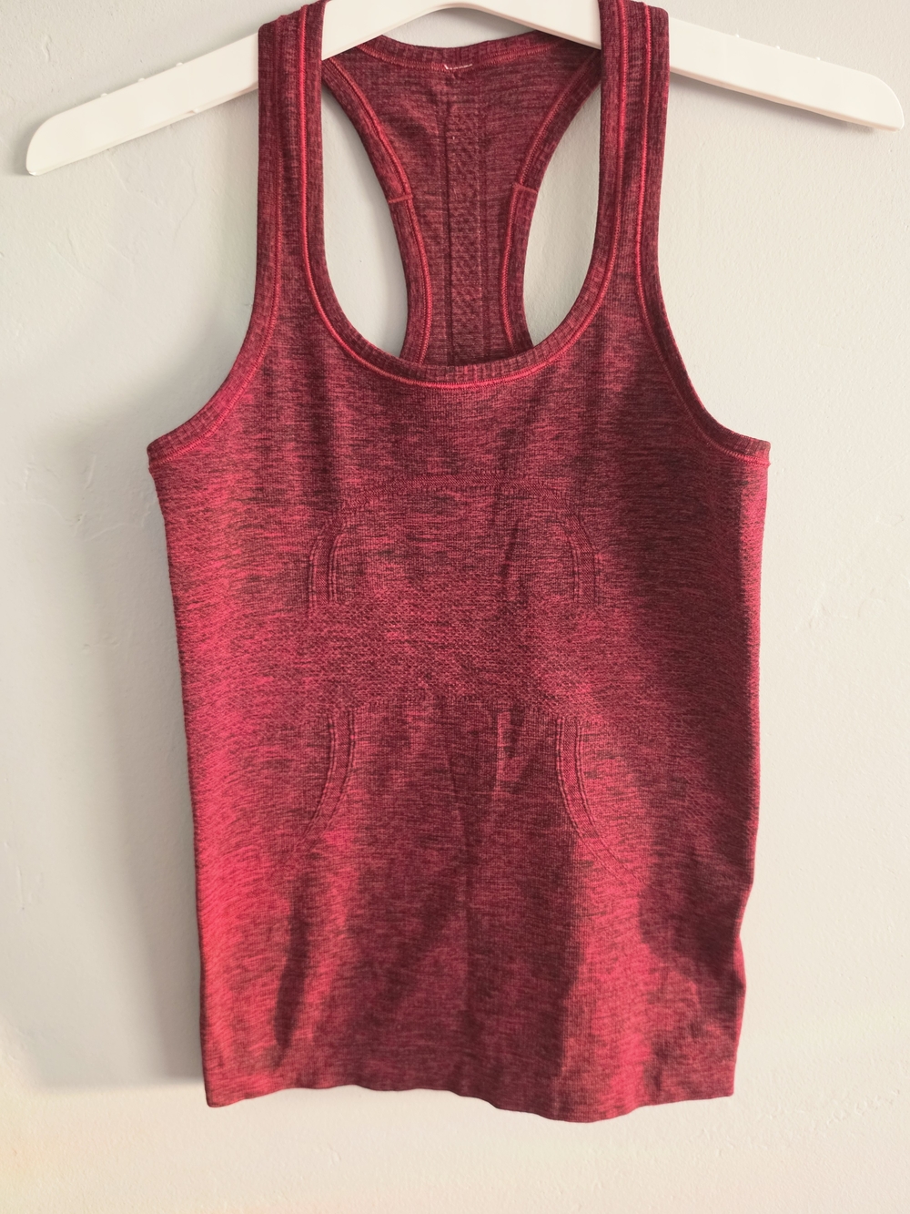 lululemon Red Heather Racerback Tank